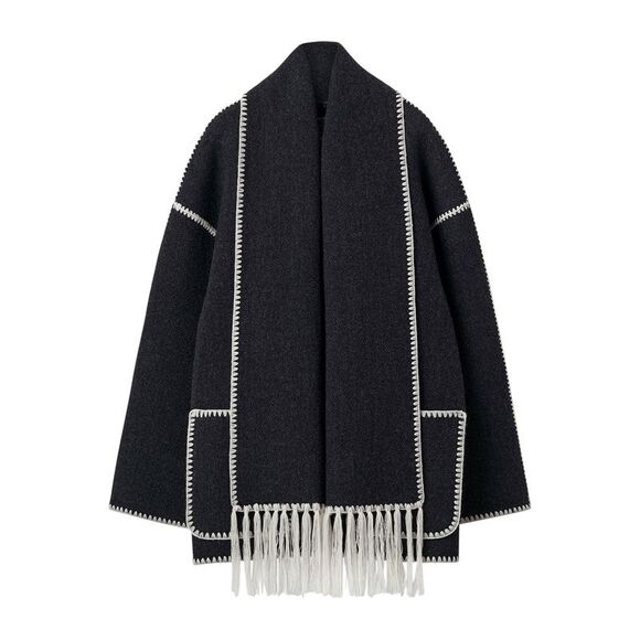 TOTEME Jackets & Blazers - Toteme Women Wool Jacket With Scarf